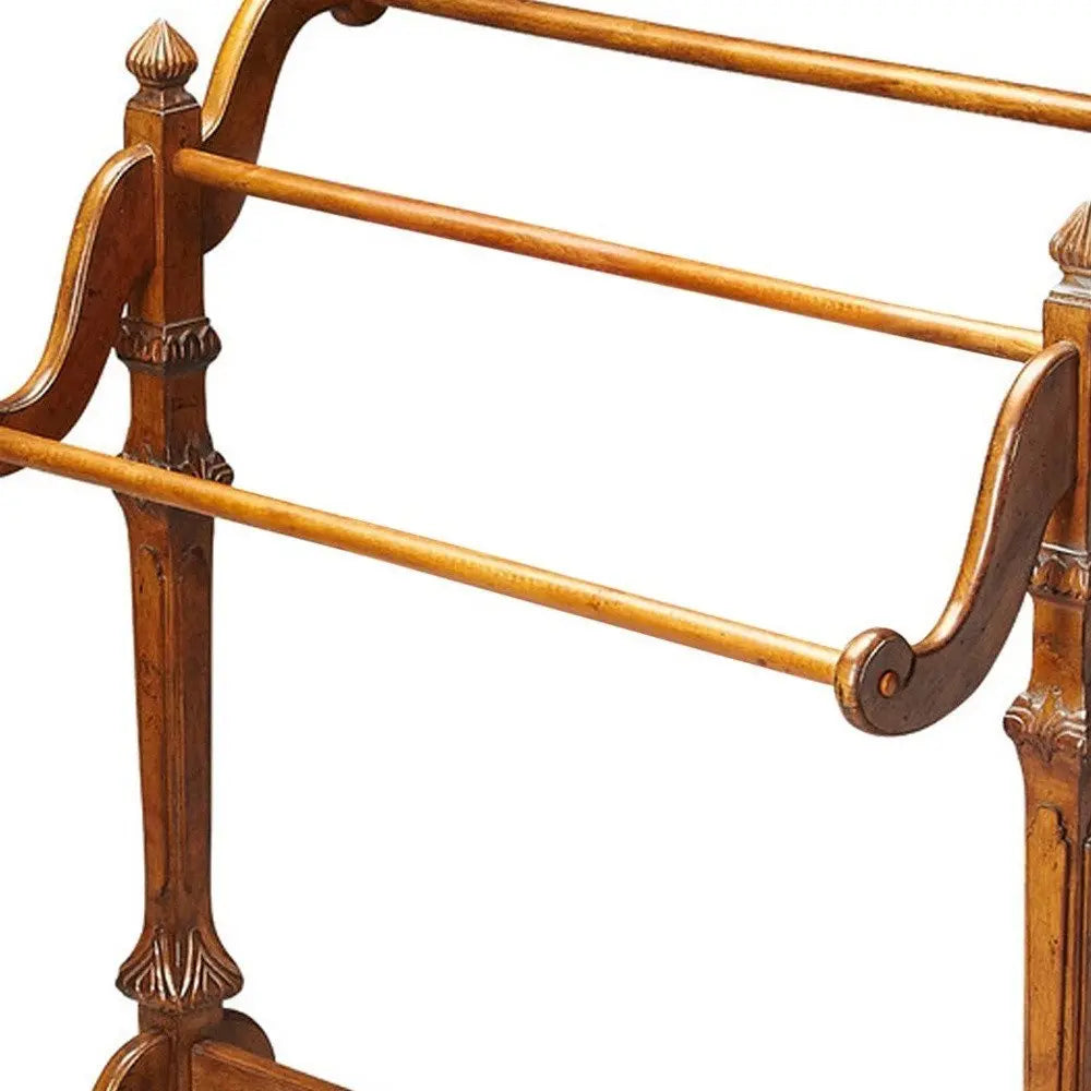 Vintage Oak Blanket Stand - NOBLE HOME INTERIORS