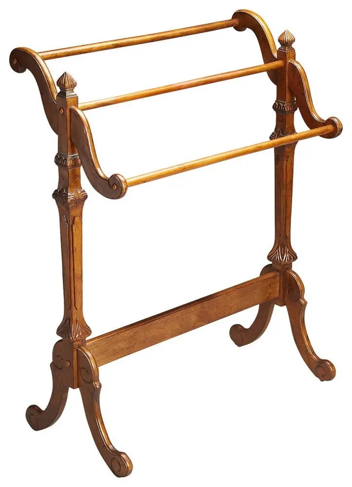 Vintage Oak Blanket Stand - NOBLE HOME INTERIORS