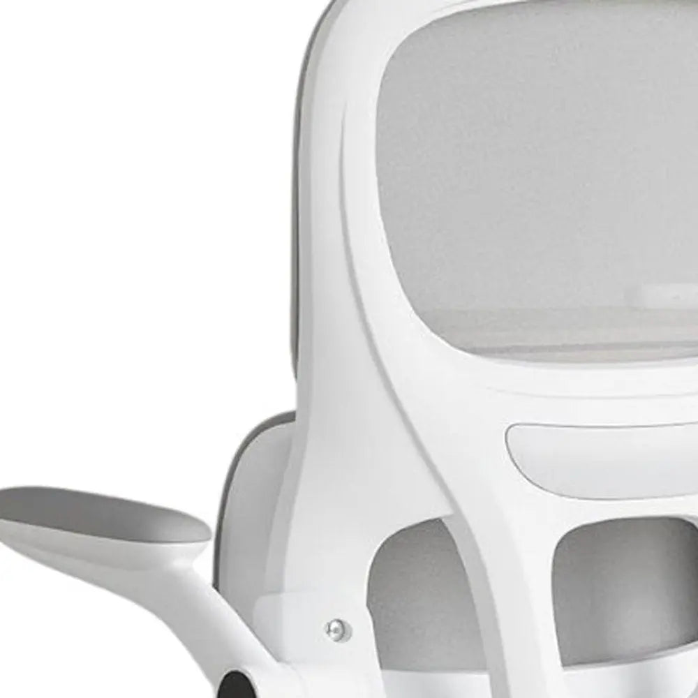 White Adjustable Height Swivel Rolling Gaming Chair - NOBLE HOME INTERIORS