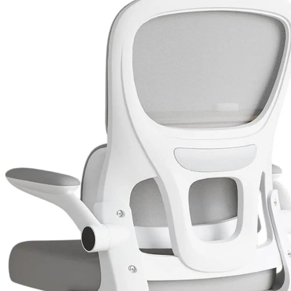 White Adjustable Height Swivel Rolling Gaming Chair - NOBLE HOME INTERIORS