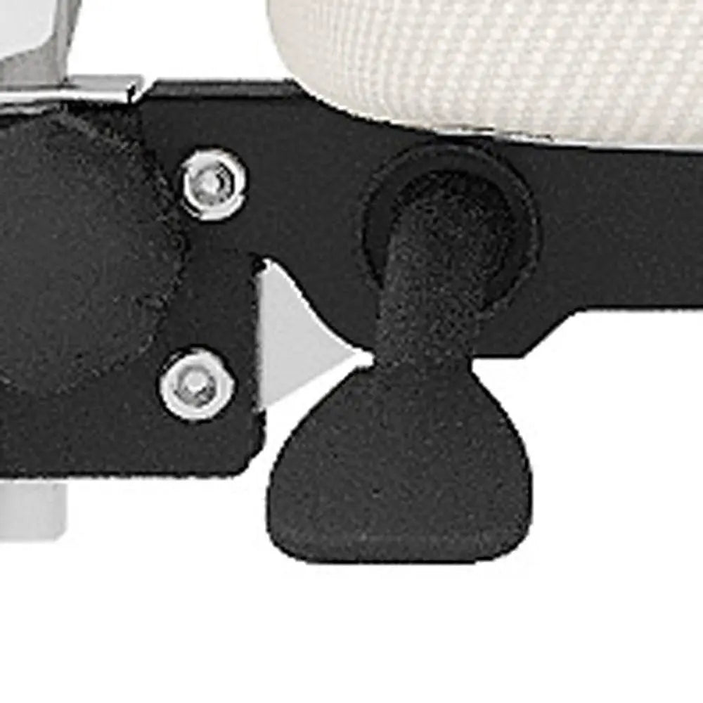 White and Black Adjustable Height Swivel Rolling Office Chair - NOBLE HOME INTERIORS