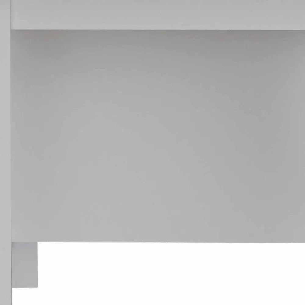 White and Brown 41" Kitchen Island With Storage - NOBLE HOME INTERIORS