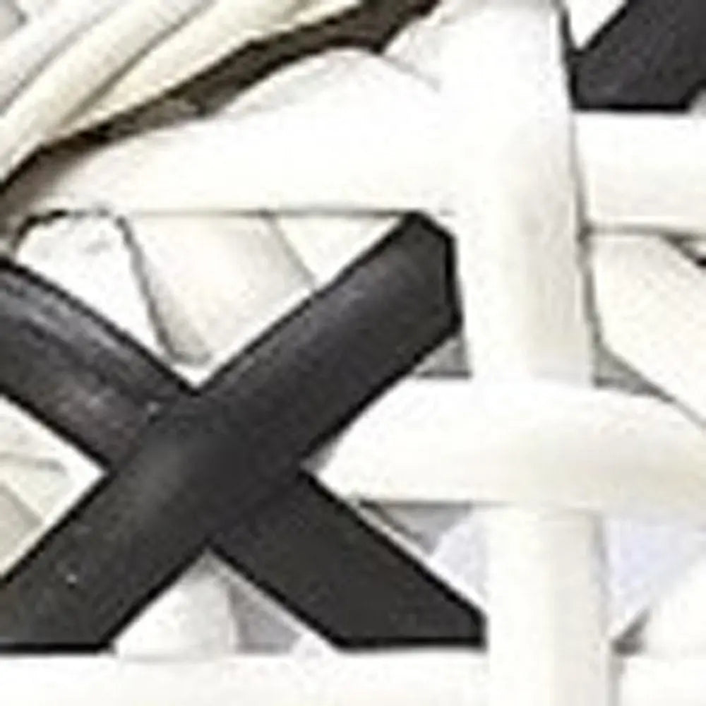 White And Brown Faux Rattan Dining Chair - NOBLE HOME INTERIORS