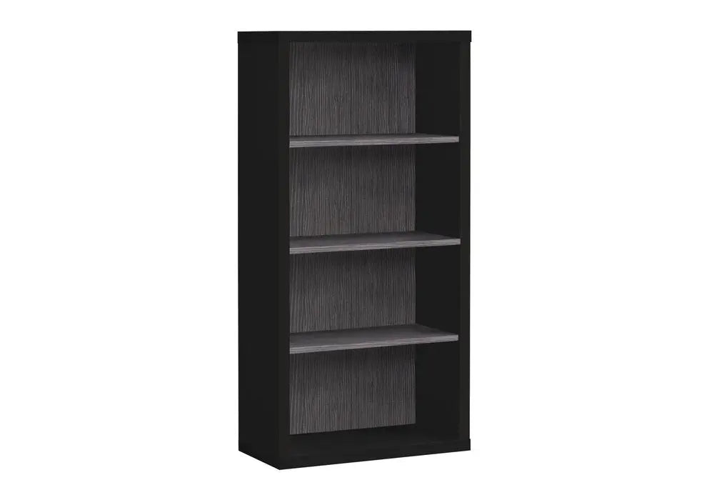 White Wood Adjustable Four Tier Bookcase - NOBLE HOME INTERIORS
