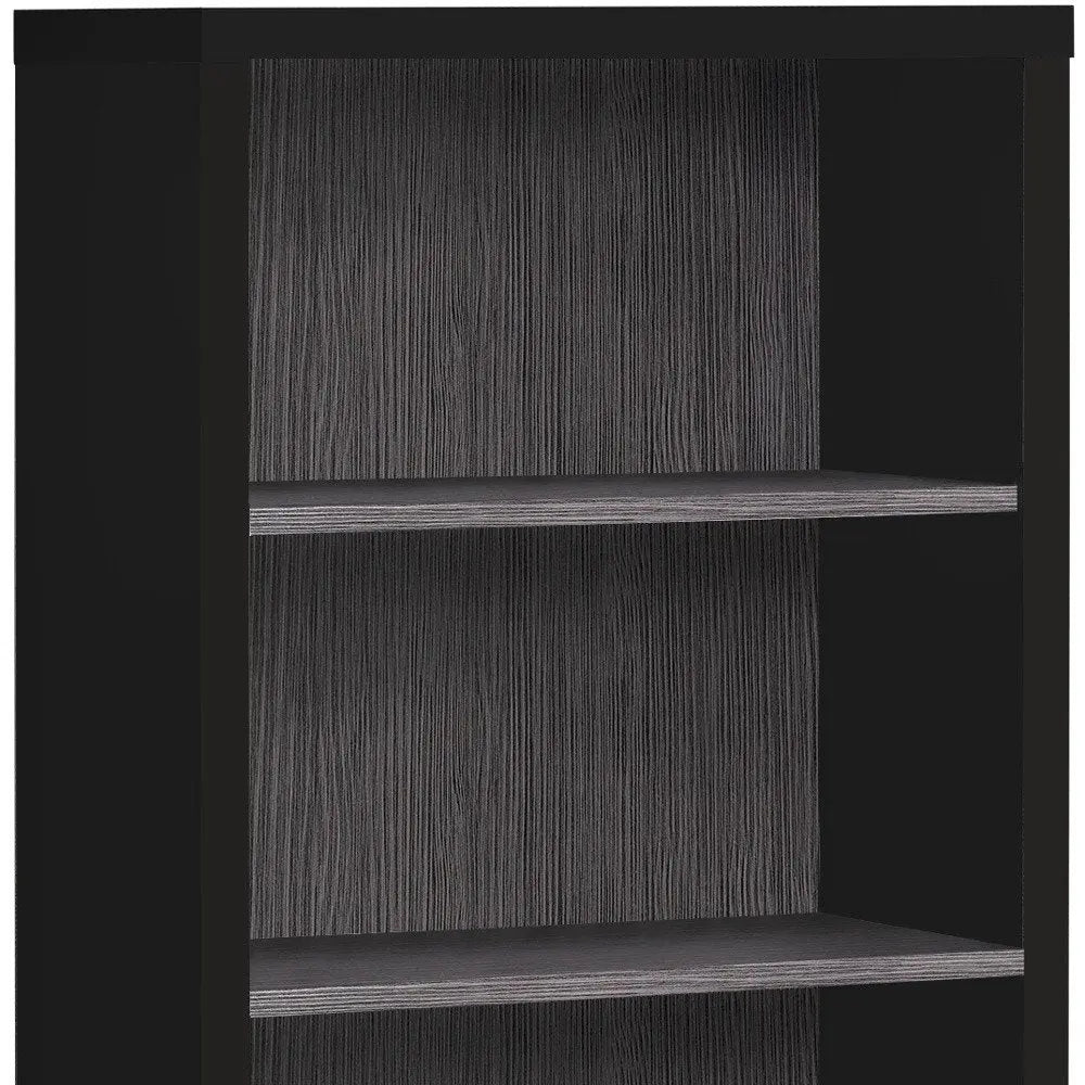 White Wood Adjustable Four Tier Bookcase - NOBLE HOME INTERIORS