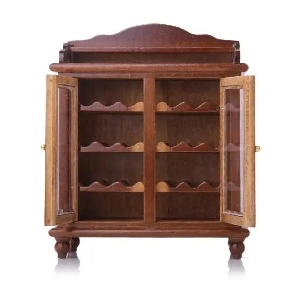 Wine Cabinet - Walnut Classic Toys Pretend Play Simulation Furniture Toys - NOVA - HOME - FURNITURE
