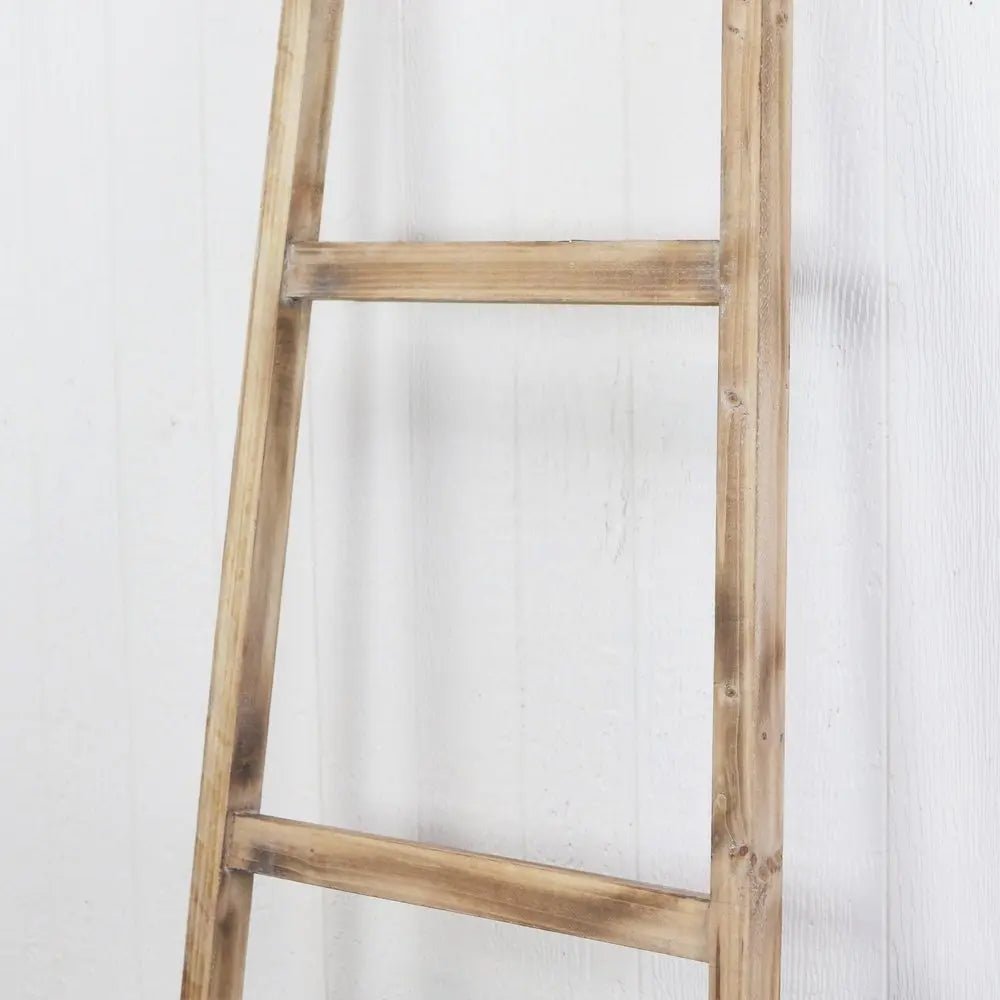 Wooden Ladder Storage Piece with 4 Baskets - NOBLE HOME INTERIORS