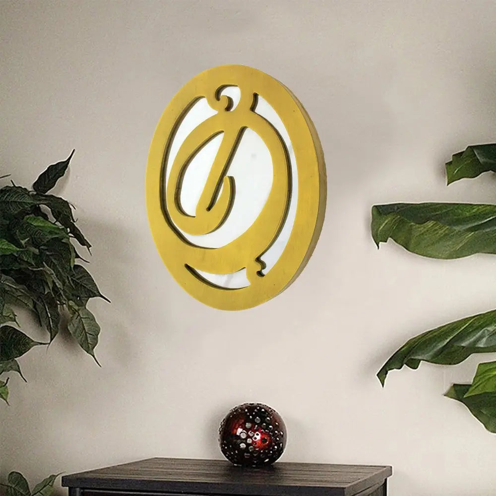 Yellow Wood Wall Decor - NOBLE HOME INTERIORS